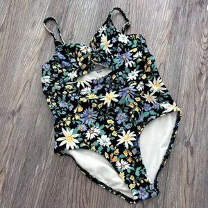 Girls Abercrombie & Fitch 7/8 flower bathing suit